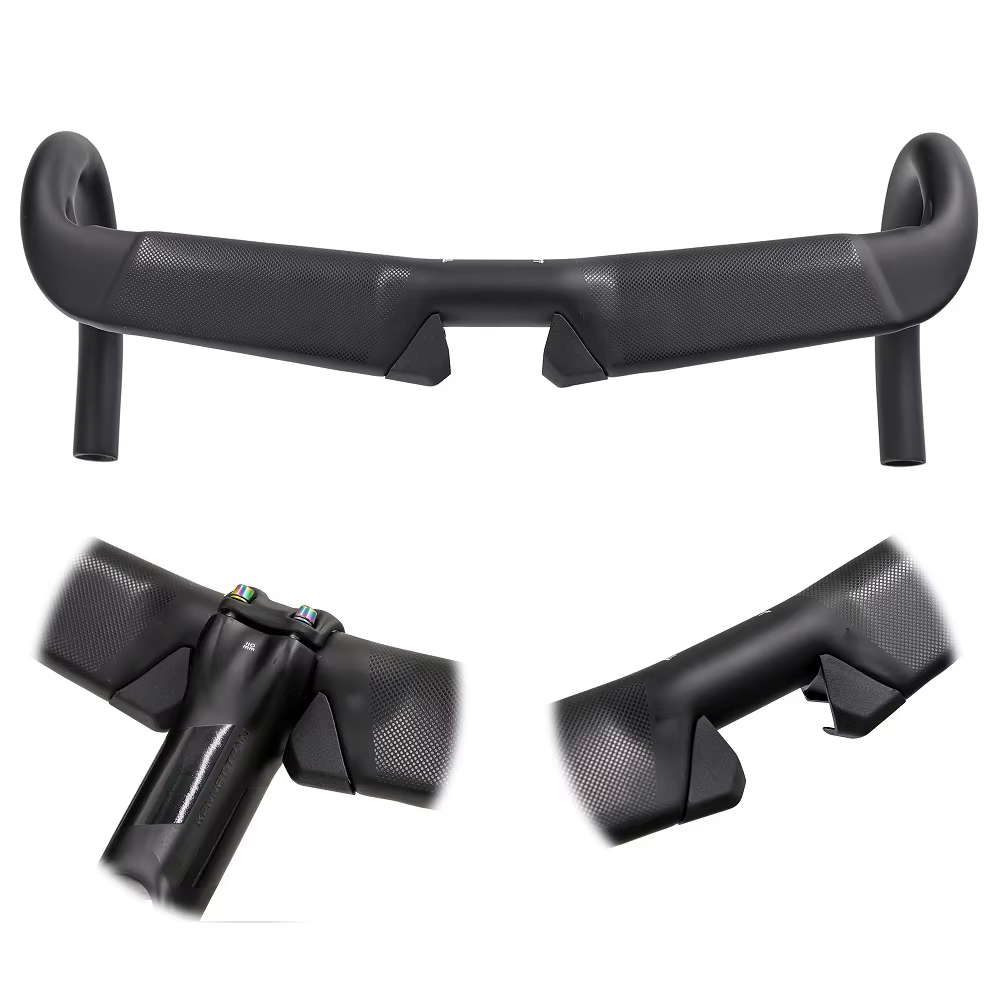Guidon de vélo de route entièrement en Fiber de carbone T1000, guidon de vélo de sport, barre de chu