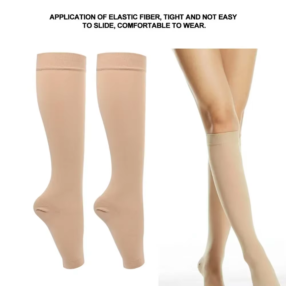 Chaussettes de Compression Médicale pour Amincir les Jambes, Niveau de Pression 2, Mollet, Varices,