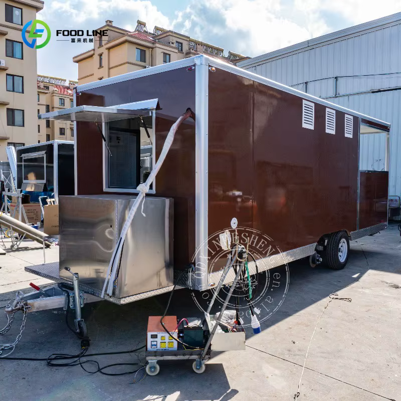 Remorque de nourriture de barbecue la plus populaire, remorque de nourriture de rue avec équipements
