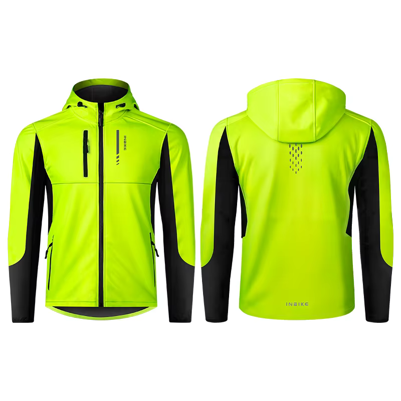 INBIKE hiver hommes coupe-vent veste chaud polaire cyclisme vestes avec poches imperméable vélo vest
