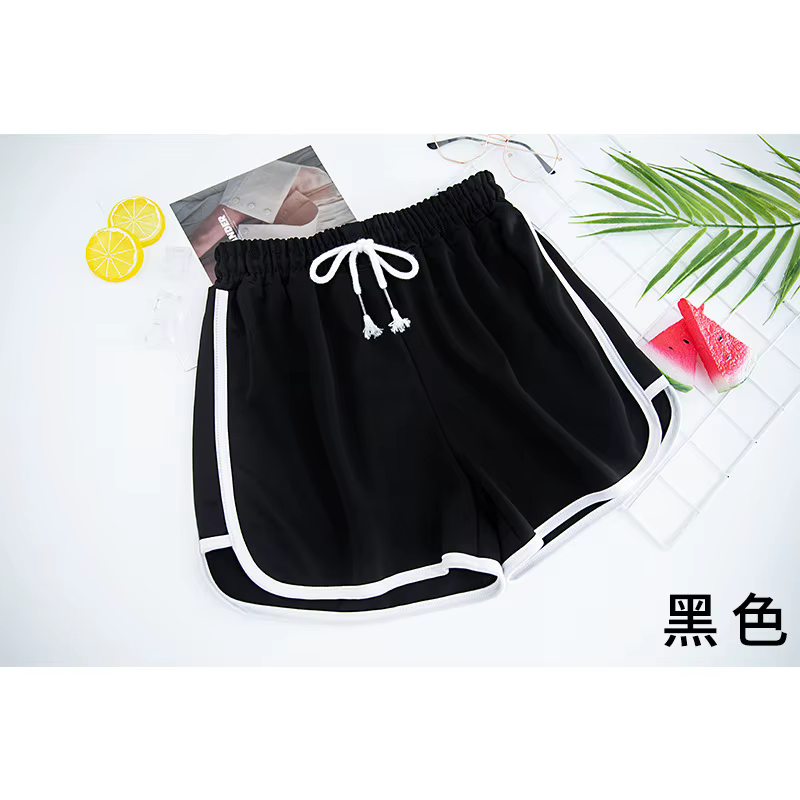 Short de sport d'été pour femmes, vêtements fins, trois-quarts, coupe trapèze, taille haute, amincis