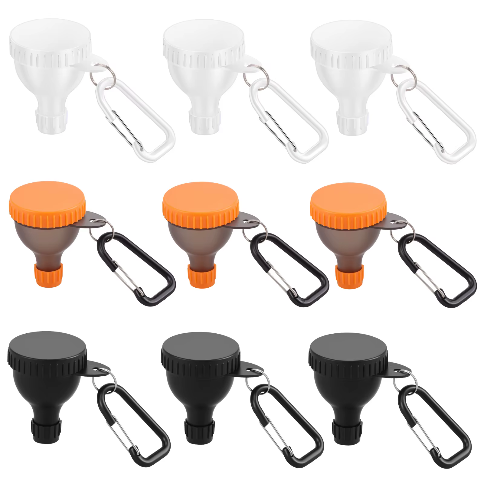 Ensemble d'entonnoirs de poudre de protéine, 9 pièces, Mini bouteille de poudre de protéine Portable