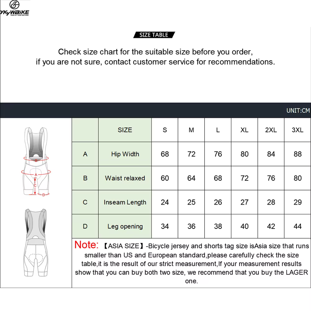YKYWBIKE cuissard à bretelles de cyclisme hommes vêtements de plein air vélo Ride 6 heures rembourré