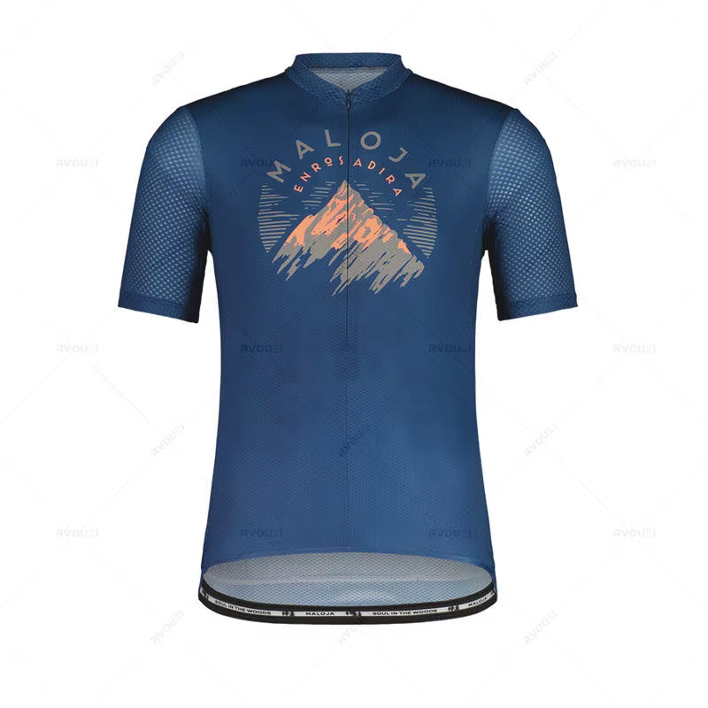 Ensemble de maillot de cyclisme Maloja pour hommes, respirant, course d'équipe, sport, vélo, vêtemen