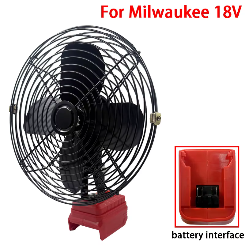 Accessoires de batterie pour Makita pour Milwaukee pour Dewalt 18V batterie au Lithium 8 pouces vent