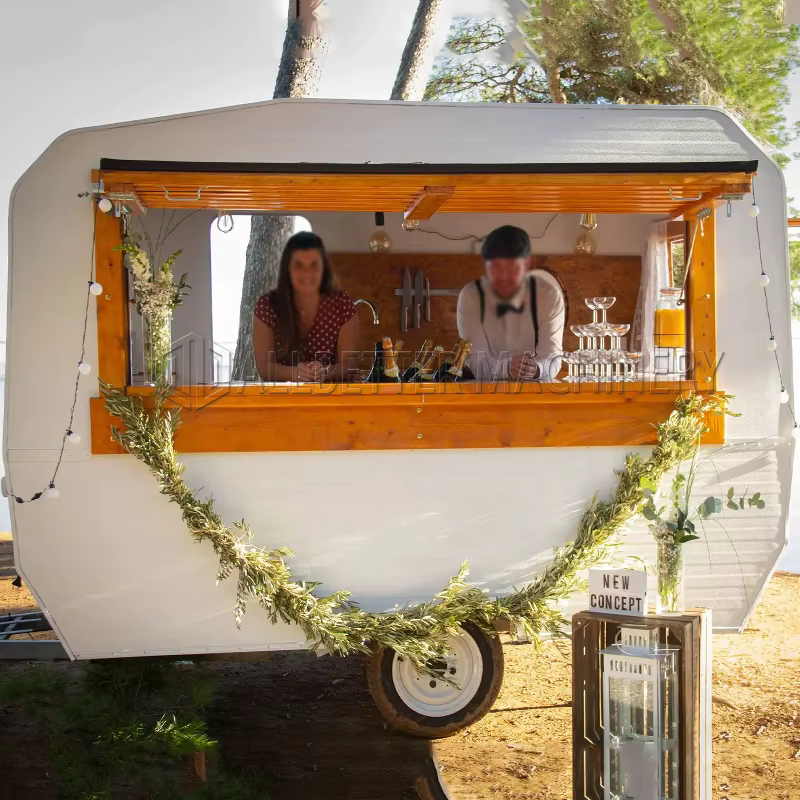 Remorque Alimentaire Mobile Populaire, Petit Déjeuner de Rue, Snack, Magasin de Crème Glacée, Module