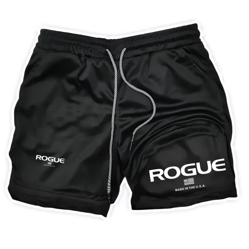 Rogue Gyms Short de sport pour homme Four Seasons Sportswear Short moulant double couche 2 en 1 Shor
