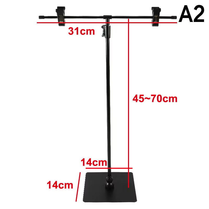 Accessoires de photographie support d'arrière-plan en forme de T accessoires de fond Photo support d