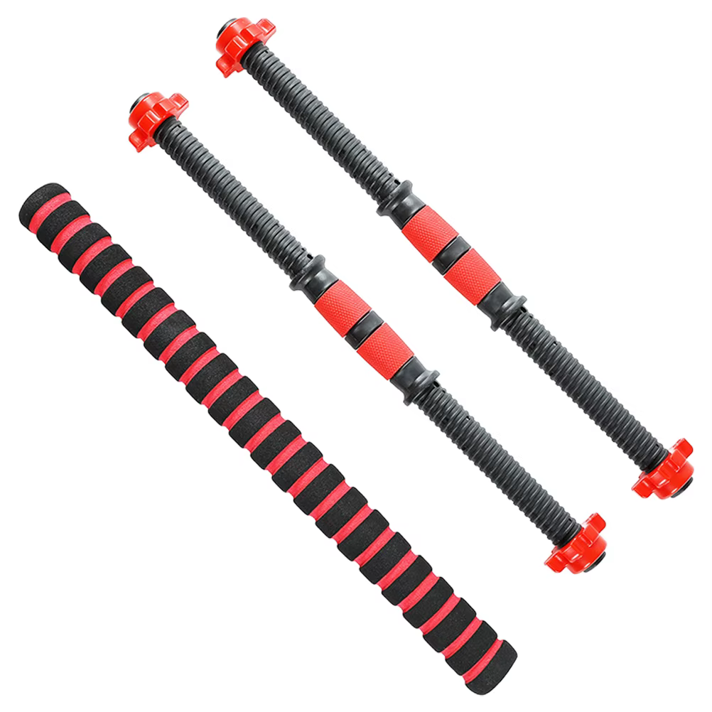 40 cm haltère tige en acier massif haltérophilie Spinlock haltères barres avec connecteur gymnastiqu