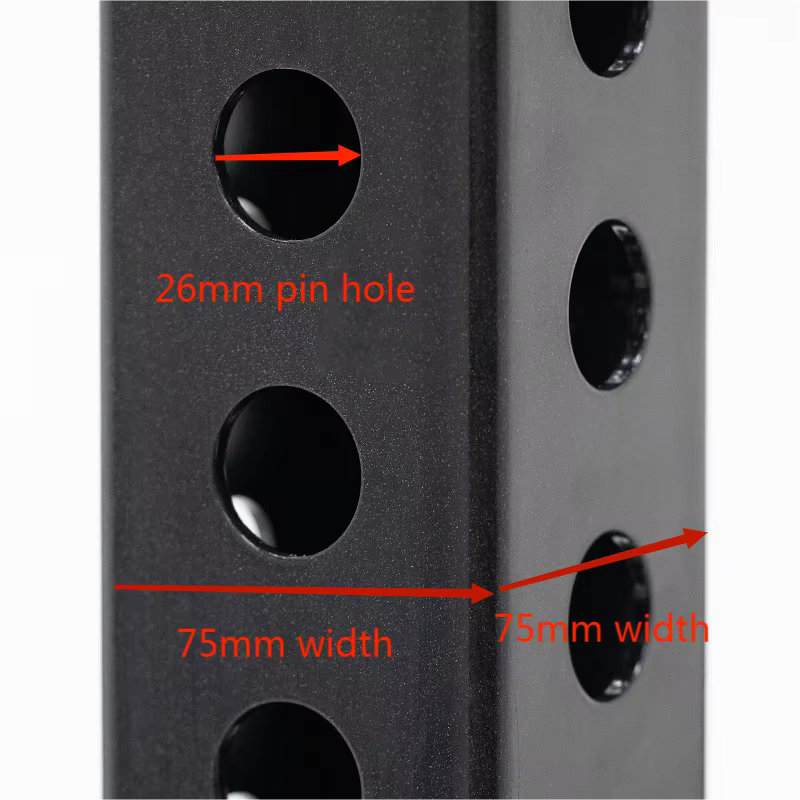 Accessoire de barre de dips pour rack de musculation 3x3 pouces, poignées antidérapantes larges et é