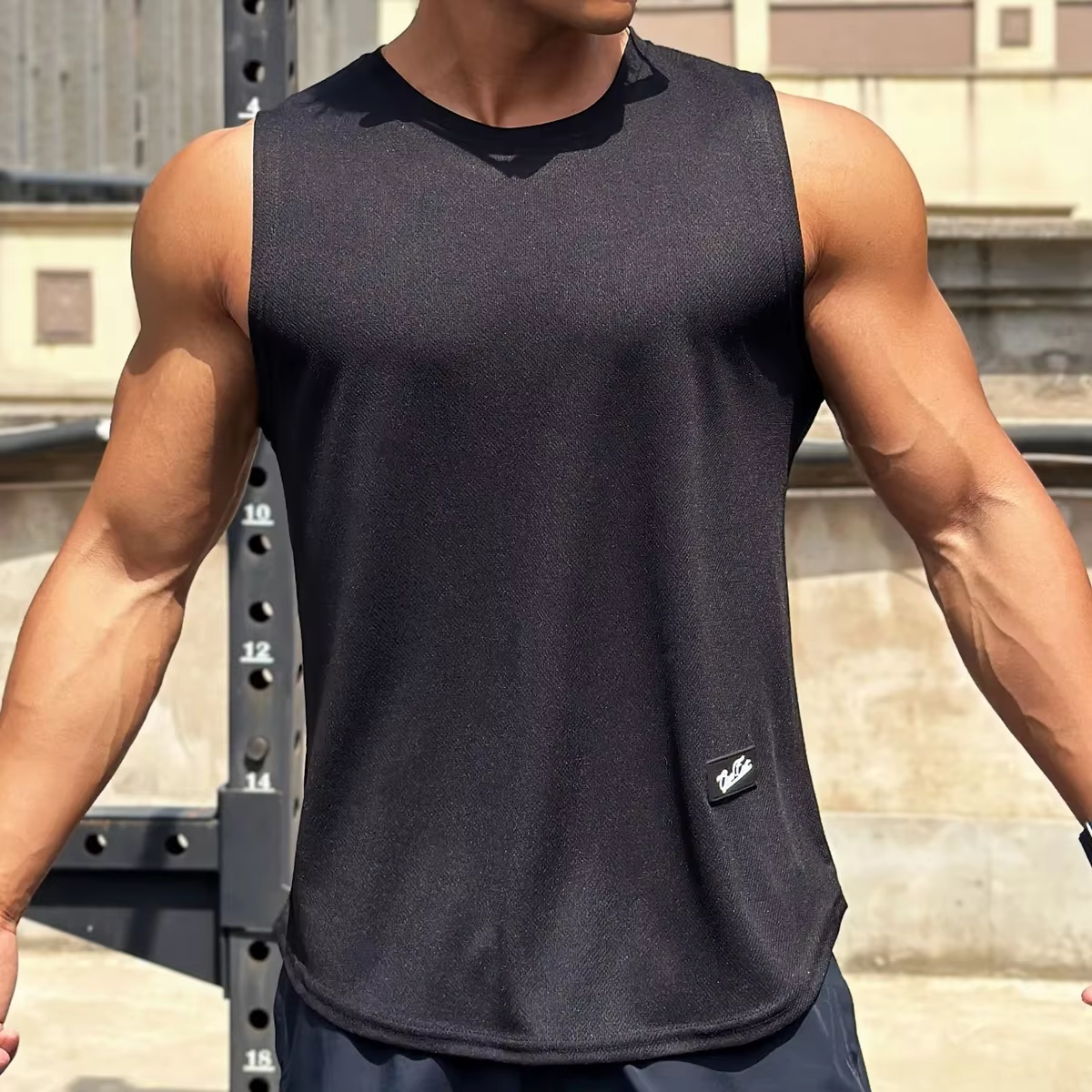 Débardeur de gymnastique pour hommes, chemise de Fitness sans manches, maille respirante, gilet de s