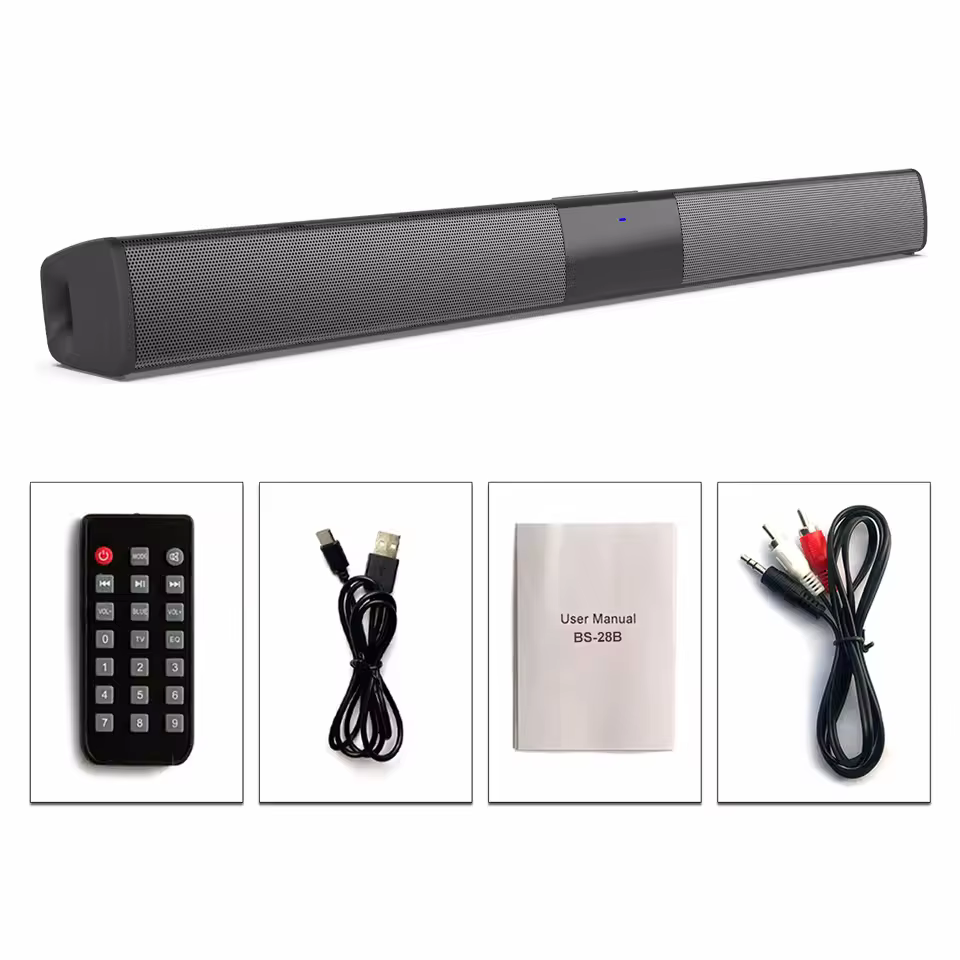Barre De son caisson De basses sans fil pour TV haut-parleur Bluetooth barre De son boîte Radio De m