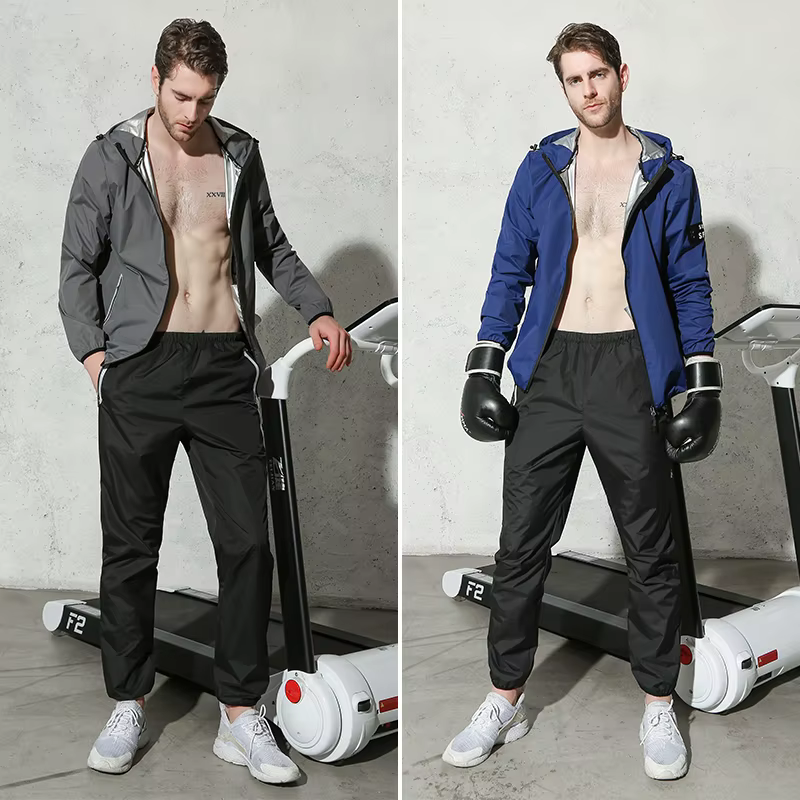 Combinaison de Sauna professionnelle pour hommes, ensemble de vêtements de gymnastique, entraînement
