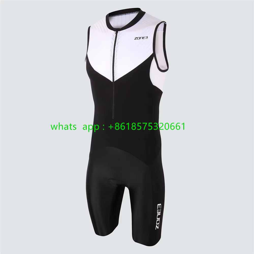 Zone3-Combinaison TriDuvet pour Homme, Maillot de Cyclisme, Combinaison de Vélo, Nouvelle Vitesse, N