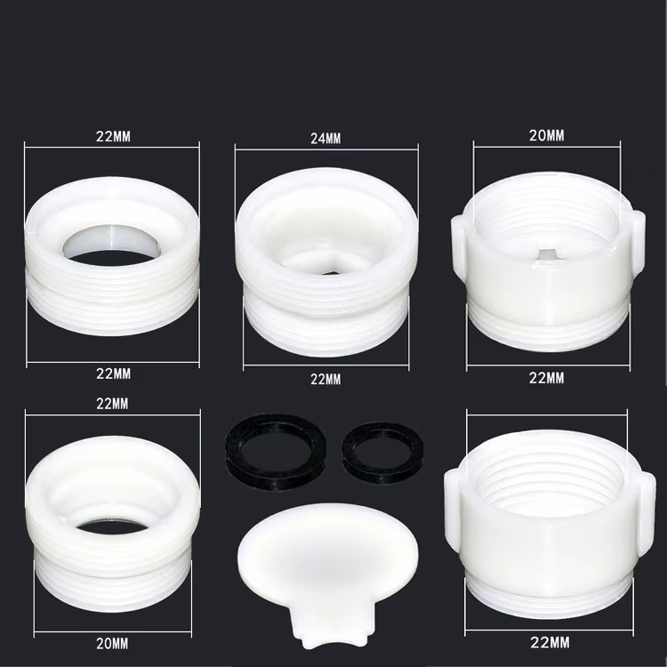 Adaptateur de robinet, connecteur de filetage ABS, Joints de robinet d'eau, purificateur d'eau, conv