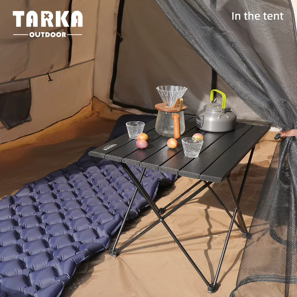 TARKA Camping en plein air Table pliante fête pique-nique barbecue Portable bureau pliable haute rés