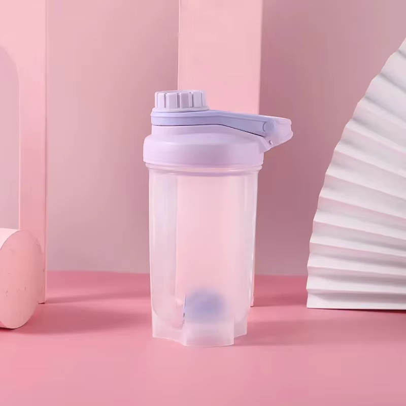 Bouteille Shaker de sport Portable, tasse de protéines en plastique pour salle de sport, mélange de 