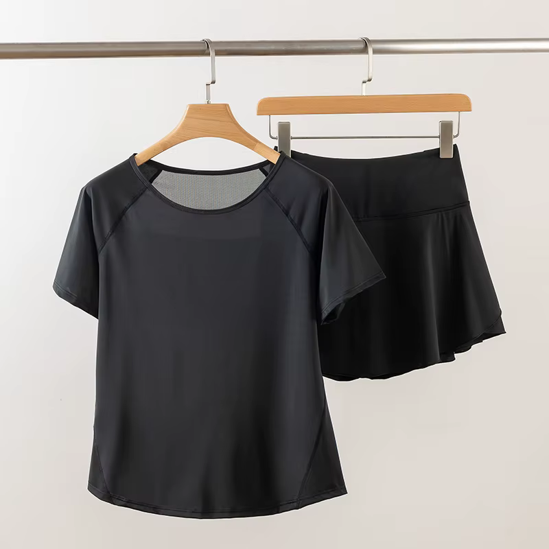 Ensemble de course pour femmes, vêtements de yoga, fitness, élastiques, amples, fins, respirants, à 