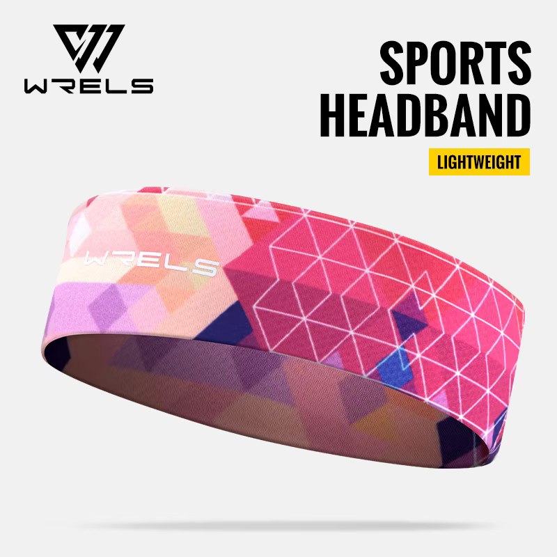 WRELS sport bandeau évacuant l'humidité entraînement bandeaux pour la course Yoga séchage rapide éla