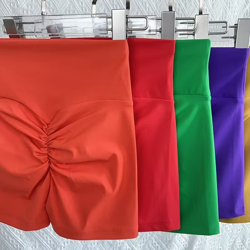 Short de Yoga taille haute sans couture, couleur unie, respirant, séchage rapide, Leggings de Fitnes
