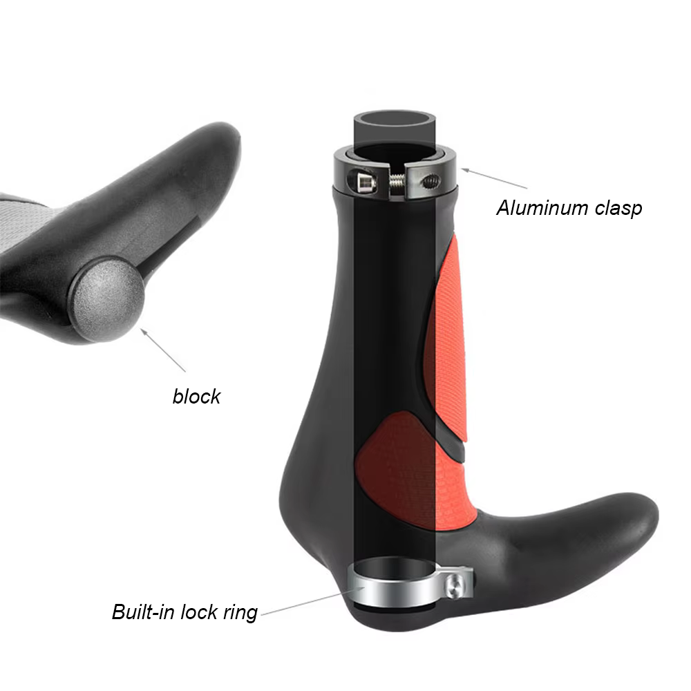 Poignée en caoutchouc TPR pour guidon de vélo, klaxon, mancommuniste, assistance à main, étau, antic