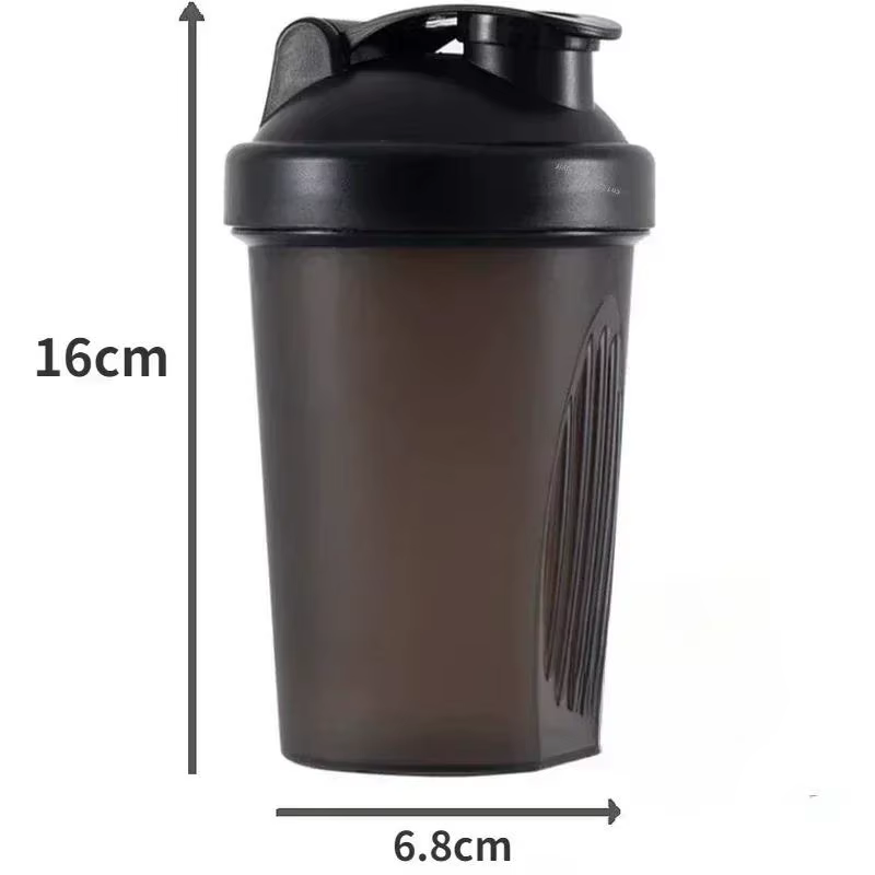 Bouteille à secouer avec boule en acier inoxydable, plastique sans BPA, 10000 shakes, étanche pour p