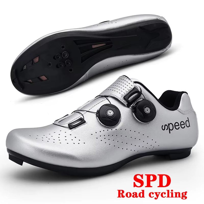 Nouvelles chaussures de cyclisme hommes SPD avec serrure vélo de route chaussures de sport de course