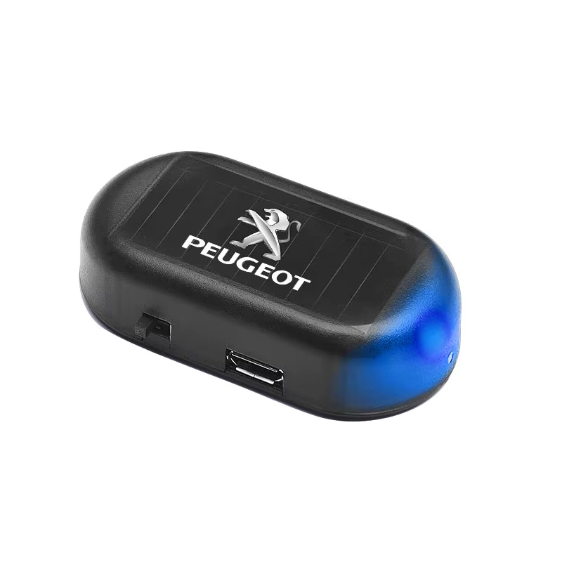 Accessoires de voiture sans fil : Capuchons de lampe LED clignotants antivol pour Peugeot 206 3008 2