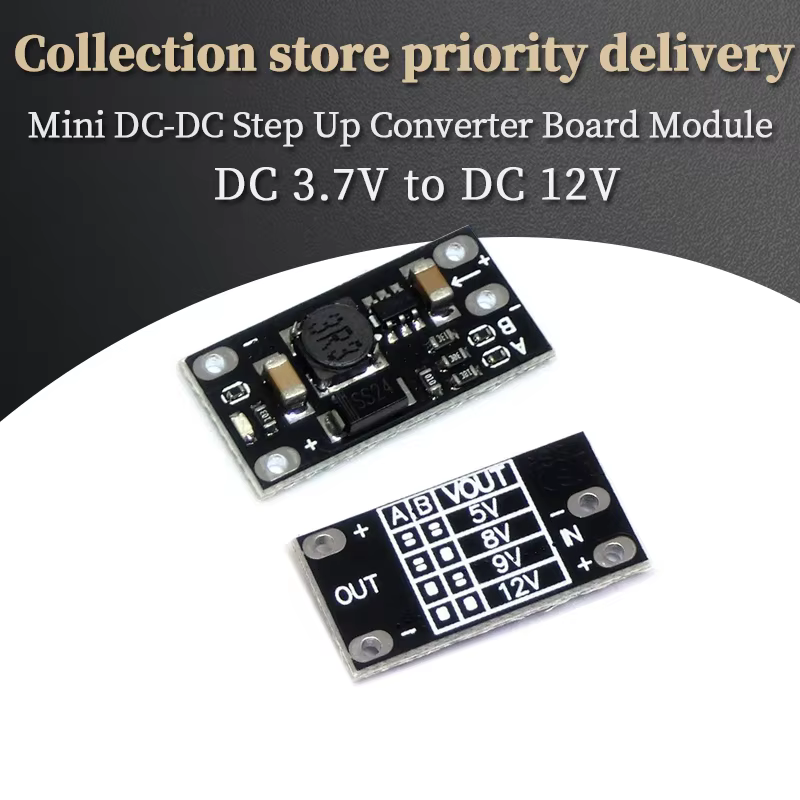Mini DC-DC Boost Step Up Converter Board Tech 3.7V à 12V Voltage Sochi PCB Board Tech Lithium Batter