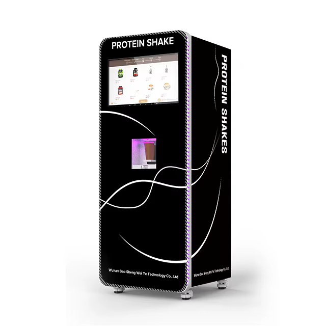 Distributeur automatique de milkshakes protéinés pour centre de fitness, personnalisable, avec mélan