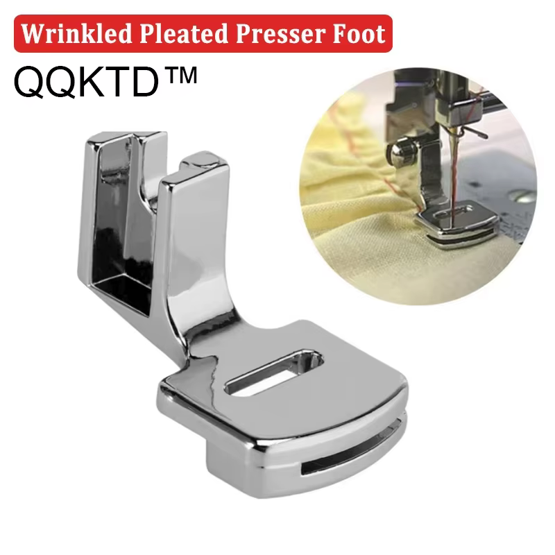 Accessoires pour machine à coudre QQKTD, pied presseur plissé, multifonctionnel, pour la maison, out