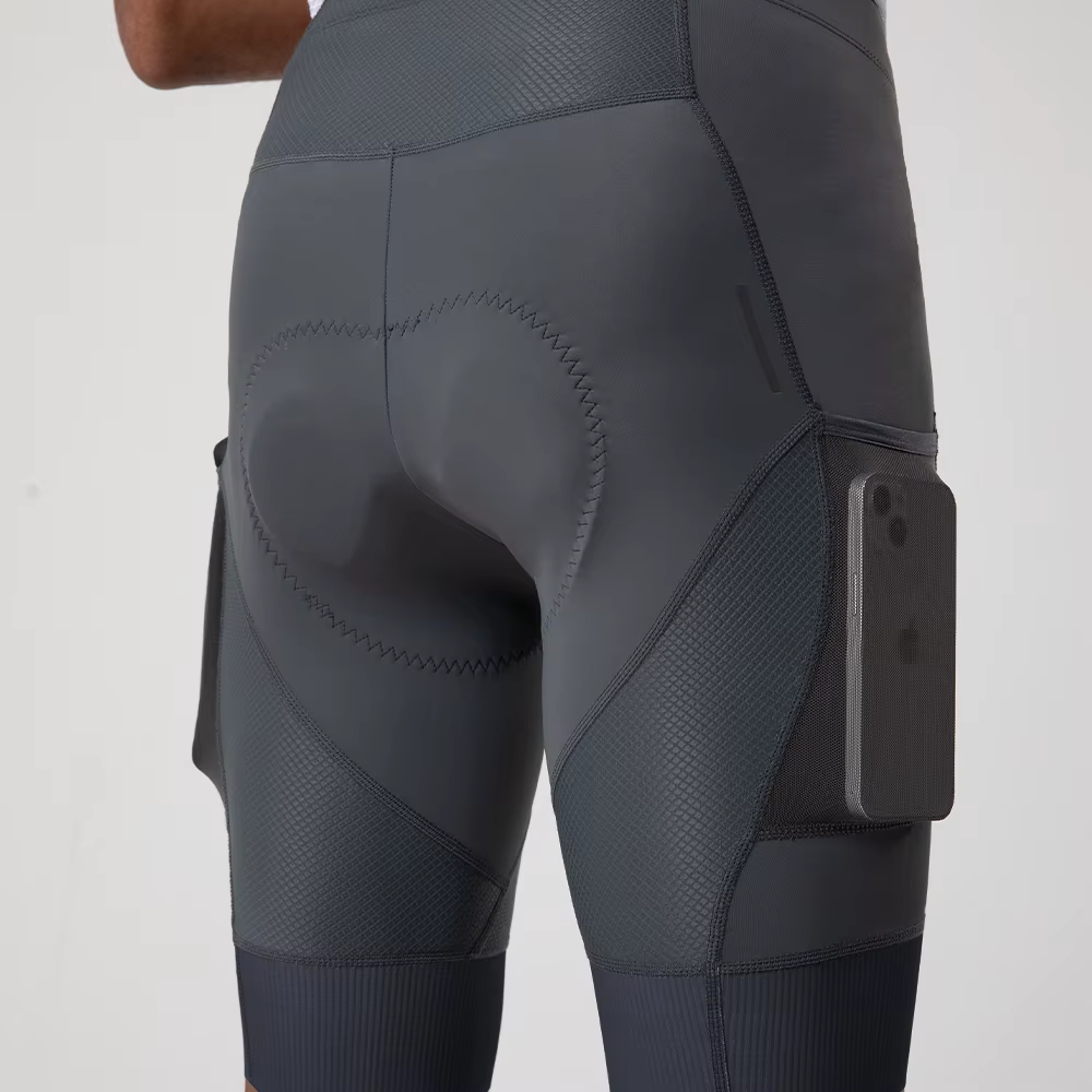 YKYWBIKE – Shorts de vélo rembourrés pour hommes, collants de sport confortables à 2 poches, coupe c