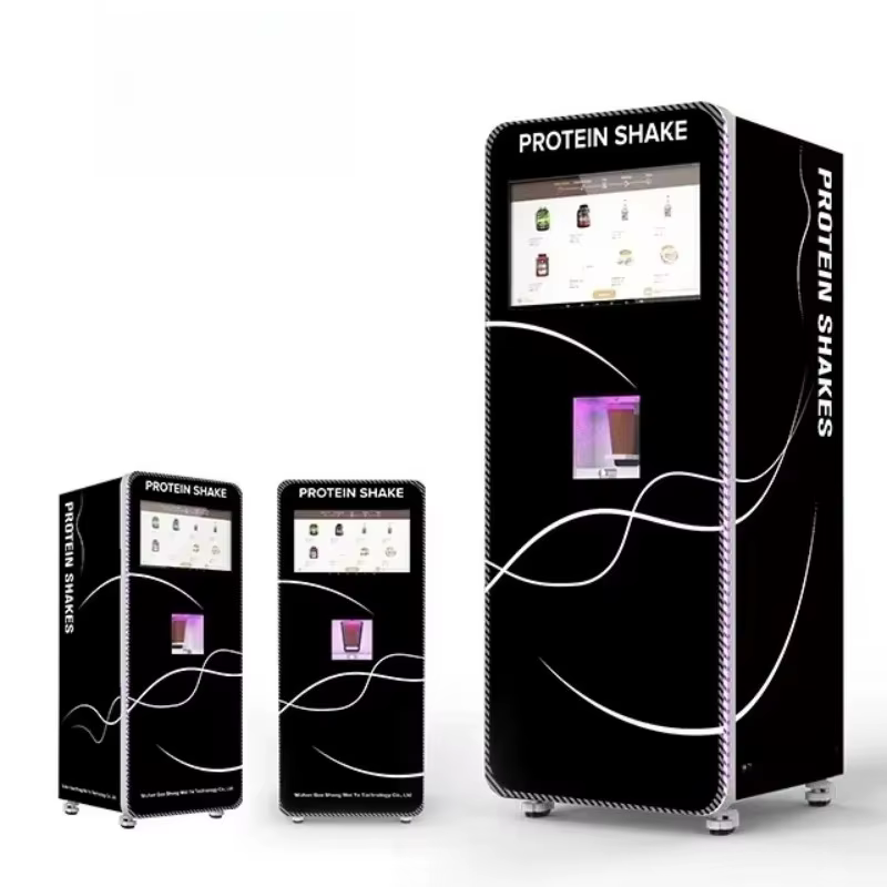 Distributeur automatique de smoothies protéinés personnalisés avec corps robuste, service rapide pou