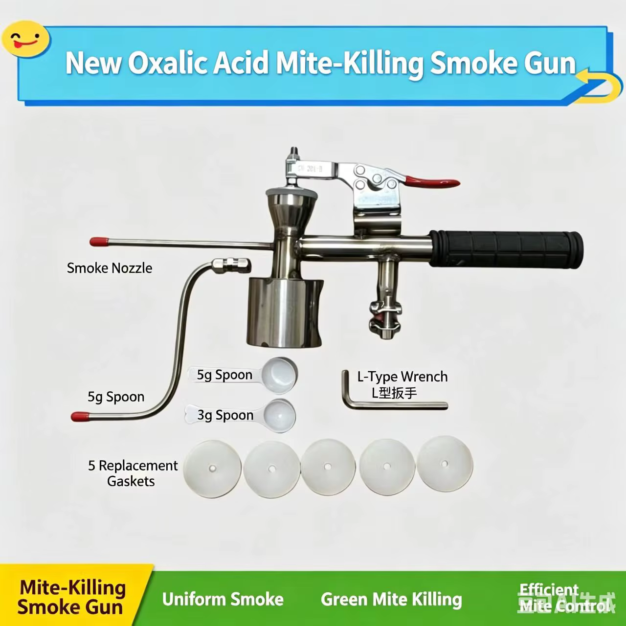 Évaporateur de gaz d'acide oxalique pour abeilles, sublimateur pour traitement de la varroa par vapo