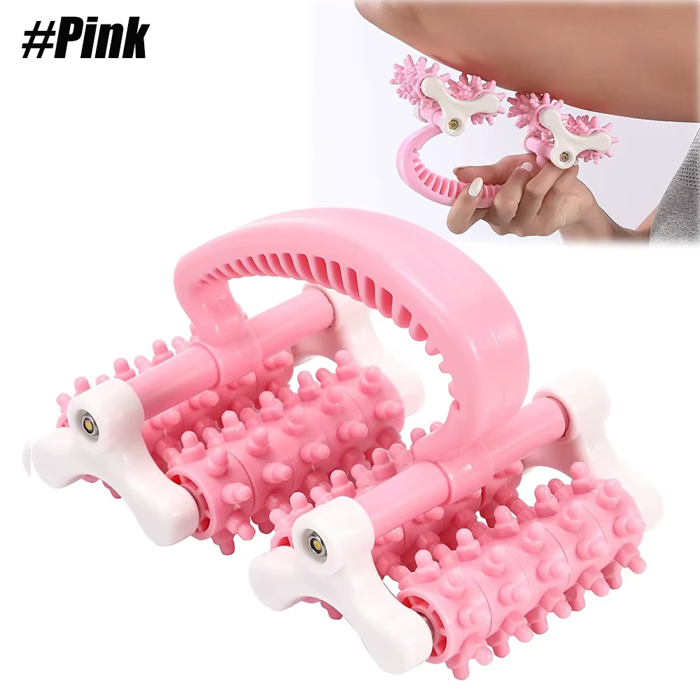 Rouleau de massage musculaire, boule de rouleau en plastique pour voiture lunaire, masseur, jambes a
