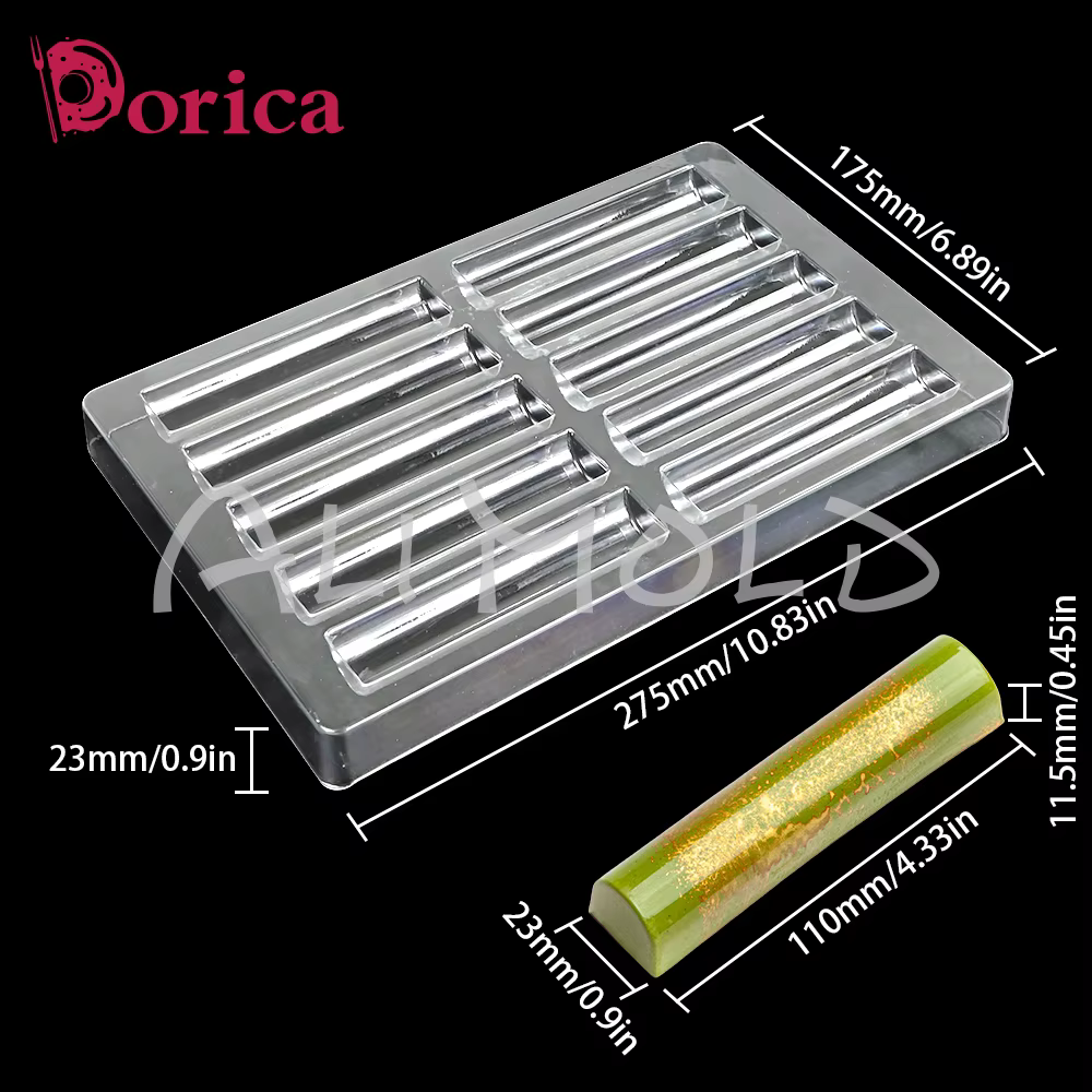 Moule de barre de chocolat professionnel en plastique, crème au beurre, confiserie, bonbons, outil d
