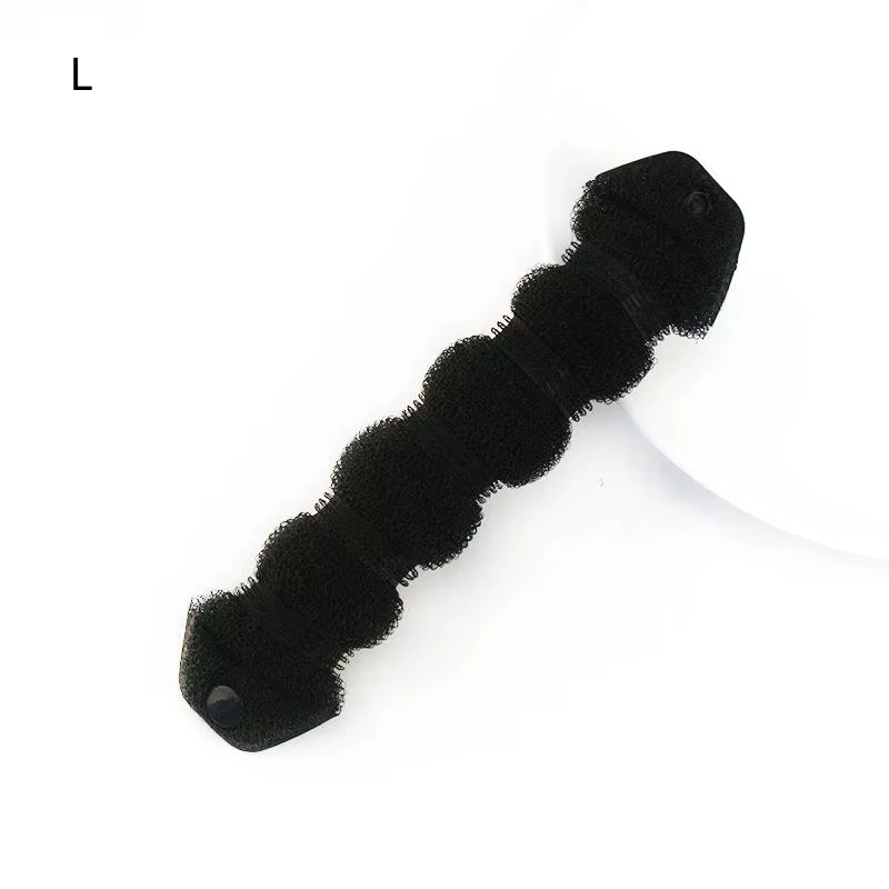 Outil Magique pour Chignon Donut, Coiffure Rapide et Facile, Réutilisable, Noir et Marron, pour la M