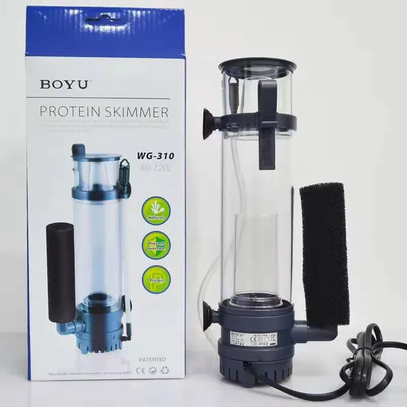 BOYU-écumoire de protéines WG-310 WG310 8W, 220-240V, avec pompe 80-120l, pour aquarium frais et mar