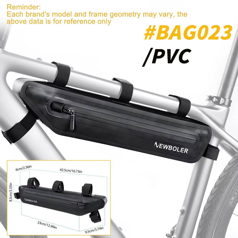 NEWBOLER 2L cadre de vélo avant Tube sac vélo emballage pochette vtt vélo de route sac à outils cycl