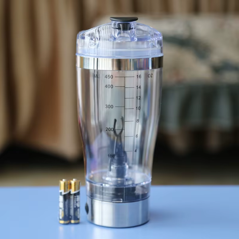 Agitateur électrique de protéines de 600ml, bouteille de secousse USB, mélangeur de café au lait, bo