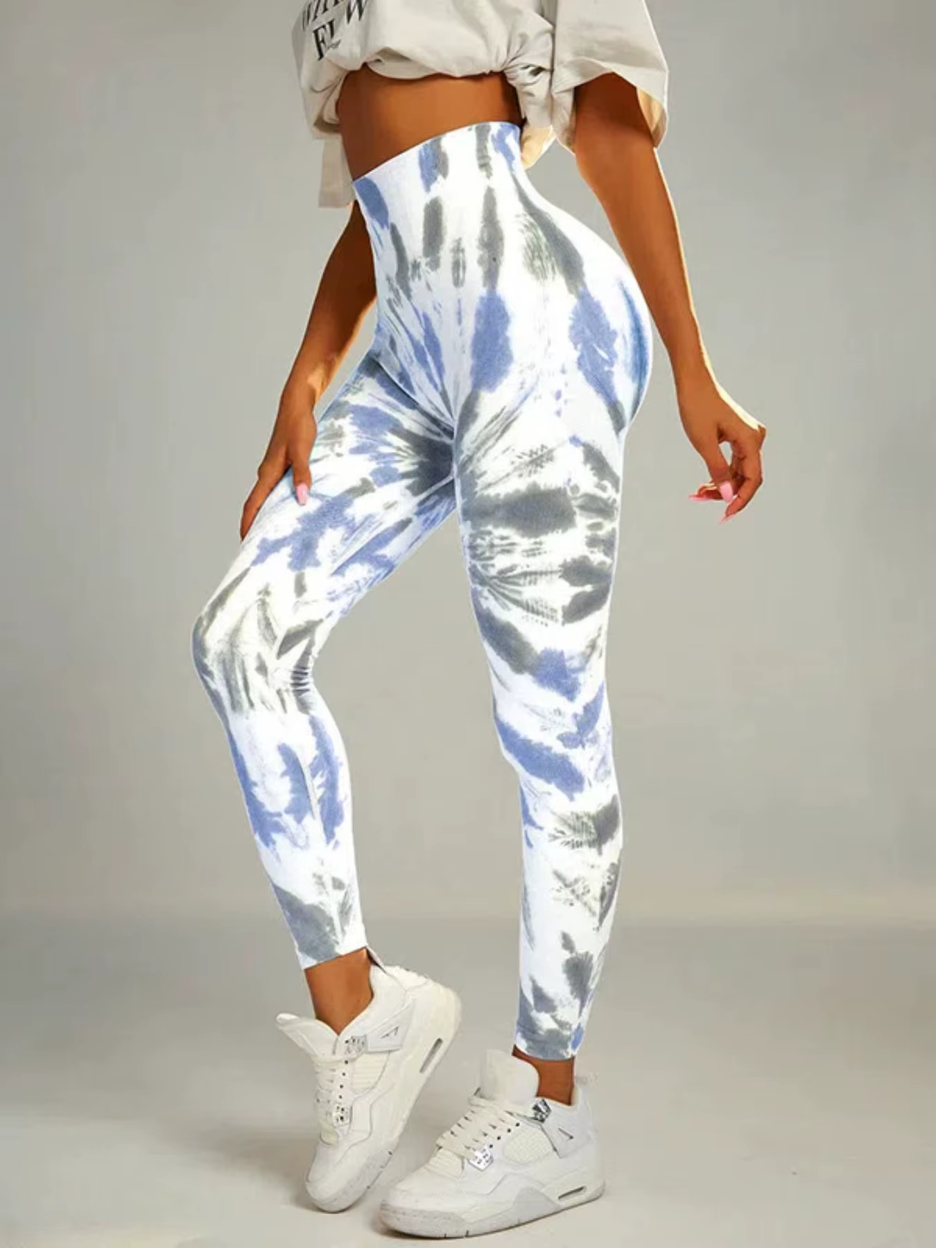 Tie Dye pantalons de Yoga Leggings de gymnastique femmes sans couture taille haute Push Up collants