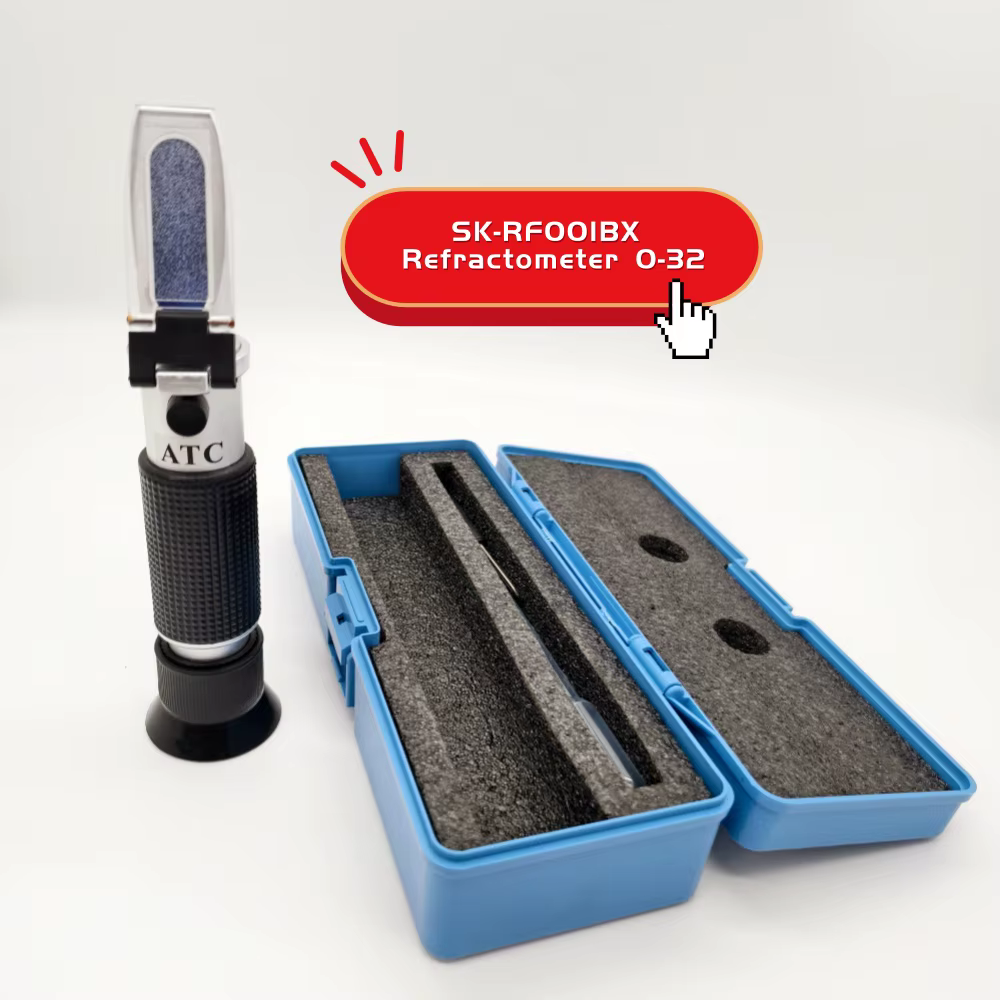 Saccharomètre réfractométrique portatif 0-32% Brix, testeur de teneur en sucre pour jus de fruits, m