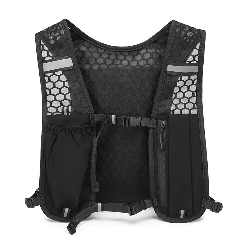 Gilet de course pour femmes et hommes, sangle de poitrine réglable, gilet d'hydratation léger et réf