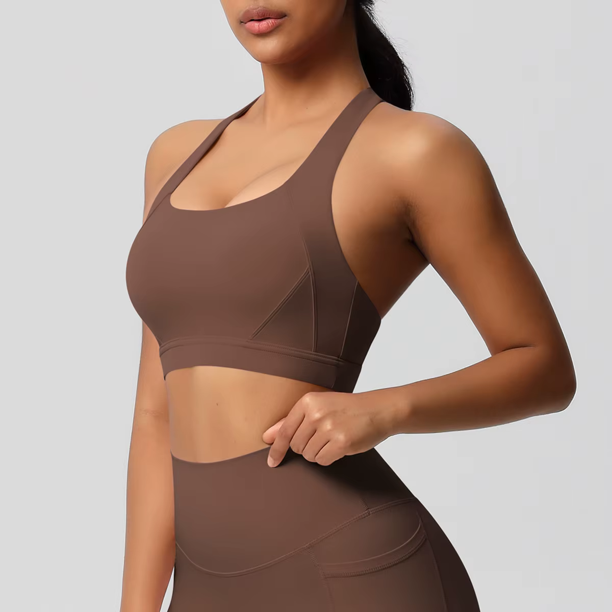 Femmes Fitness Yoga soutiens-gorge Sexy fronde beauté dos Fitness Push Up sport femmes sous-vêtement
