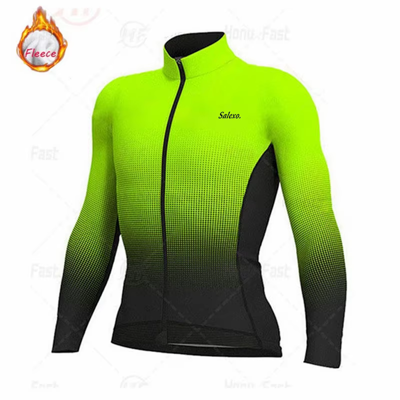 Ensemble de maillot de cyclisme d'hiver pour hommes 2026, vêtements de cyclisme en polaire thermique