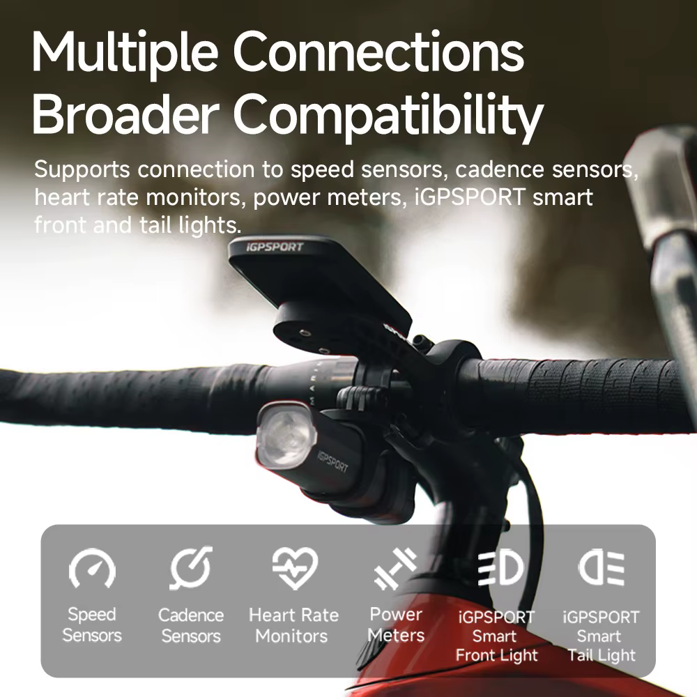 IGPSPORT BSC100Max GPS ordinateur de vélo compteur de vitesse de vélo odomètre sans fil 40 heures d'