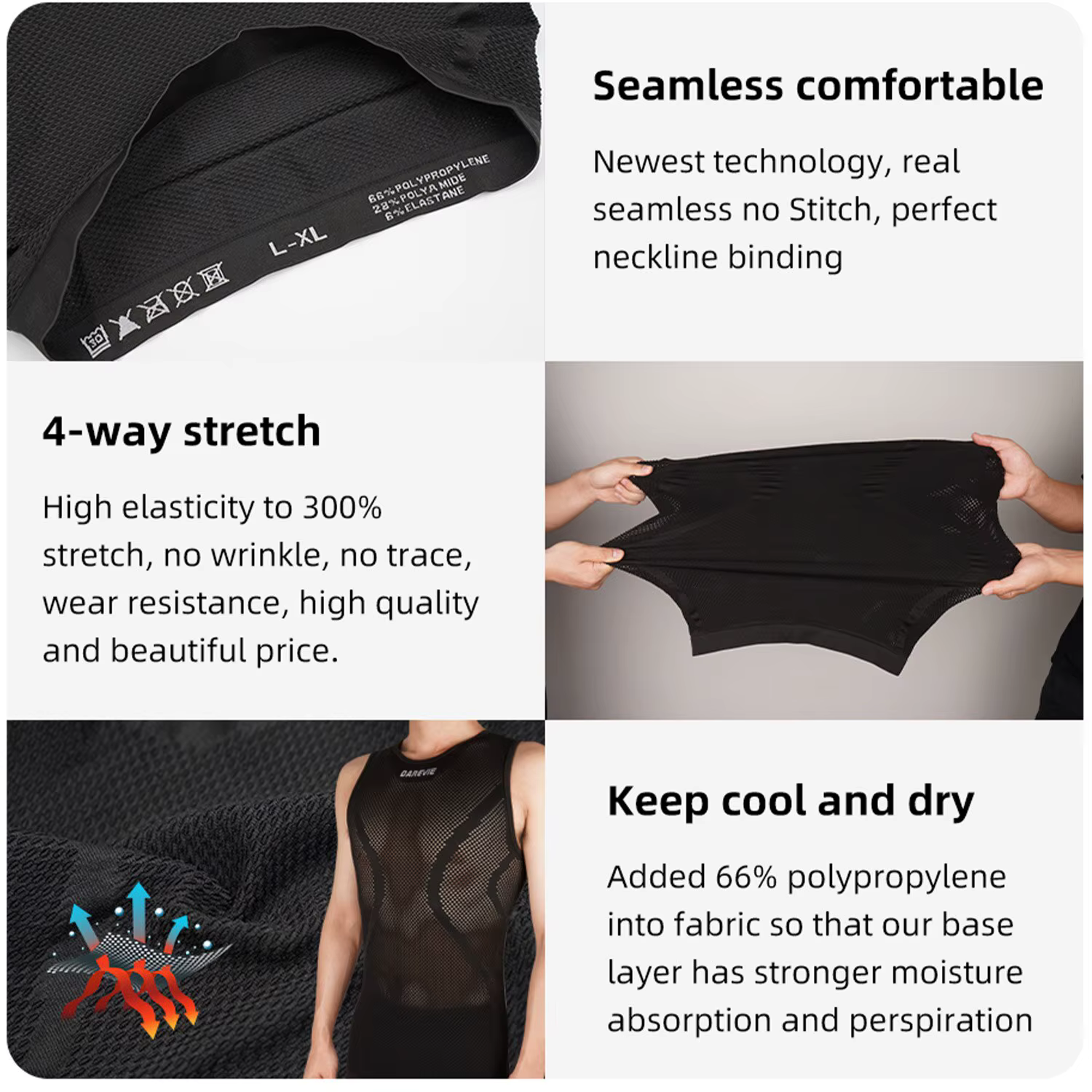 DAREVIE cyclisme première couche homme petite taille Compression sans couture femmes vélo cyclisme s