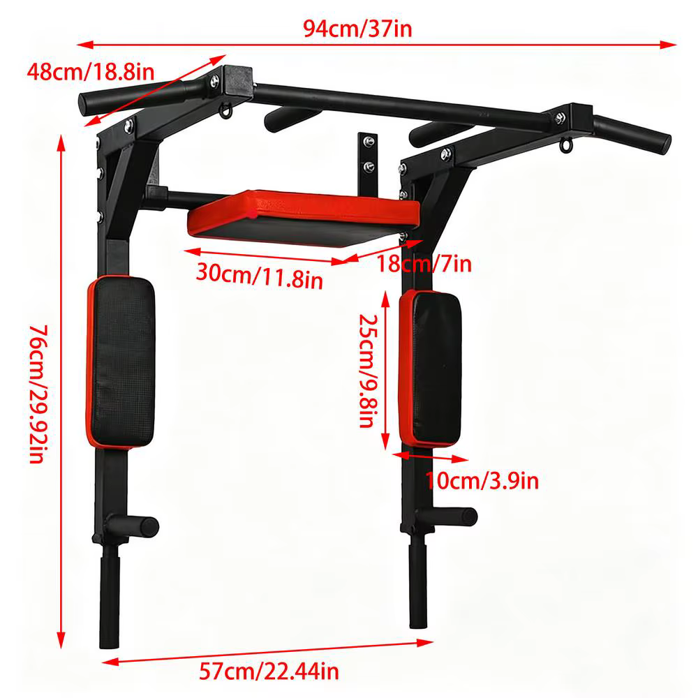 Barre de traction murale pour entraînement du haut du corps, capacité 200 kg, équipement de musculat