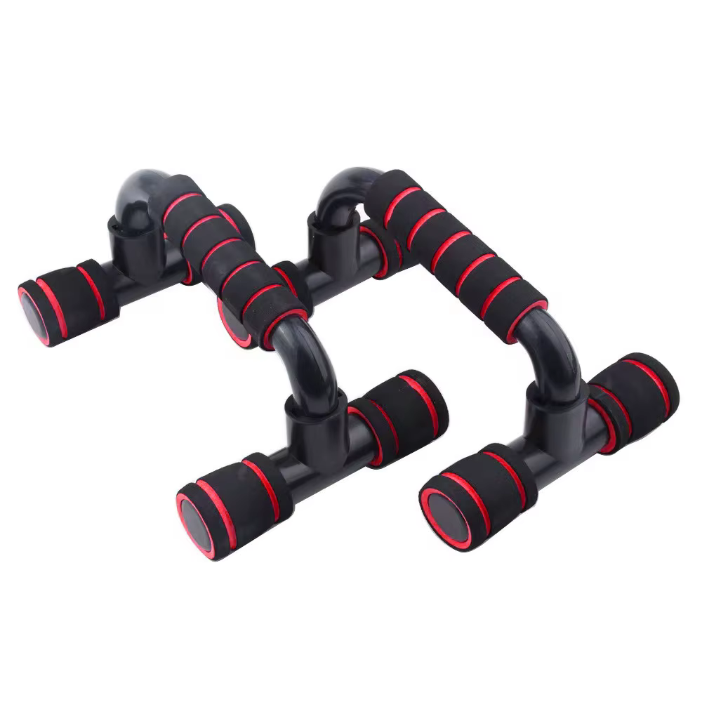 1 paire de barres de pompes ergonomiques pour hommes - Supports d'entraînement de force portables an