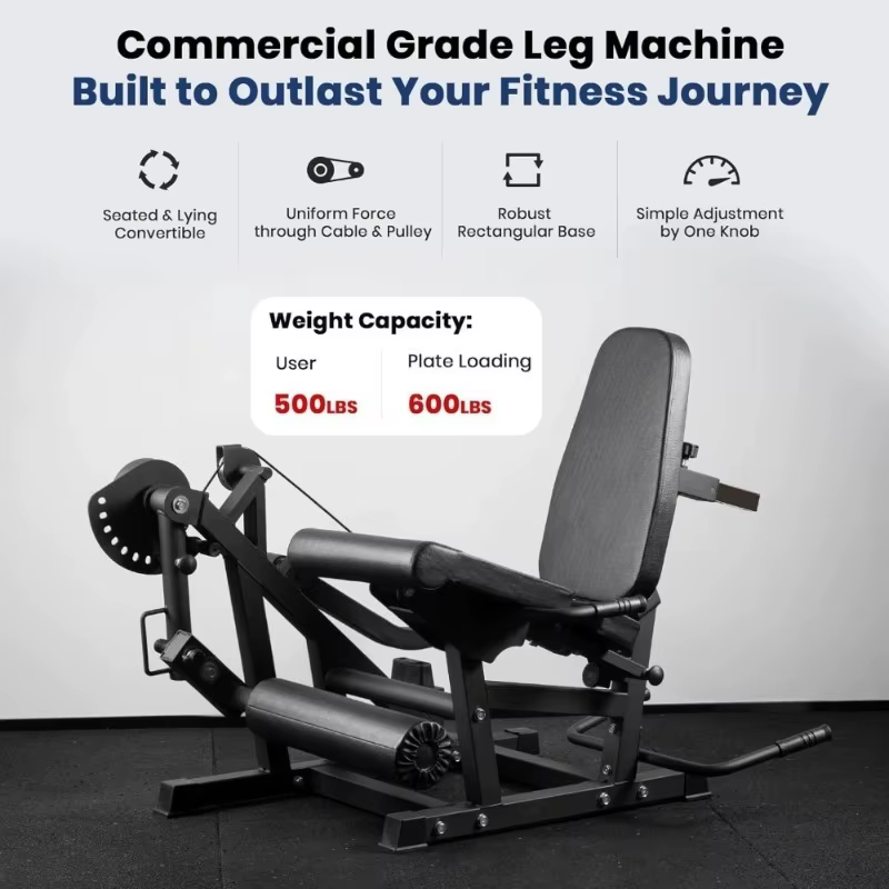 Remise Conception innovante Extension de jambe et Machine à boucles V4.0, capacité de 1100lb Extensi